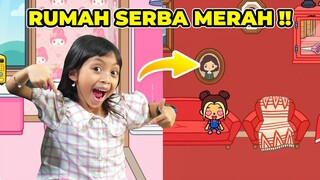 LEIKA 24 JAM SERBA MERAH 😍🥰 DEKORASI ALA LEIKA SAMBIL CERITA HOROR [TOCA BOCA INDONESIA]