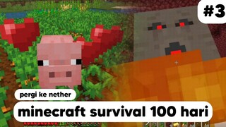 minecraft survival 100 hari (9-15) | pergi ke nether