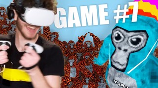 The CRAZIEST 100 Player Gorilla Tag VR Game (Oculus Quest 2)