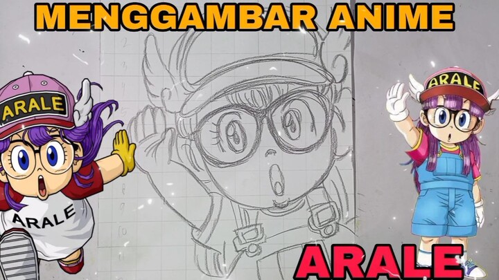 Menggambar anime Dr.slumb arale
