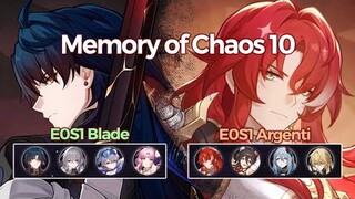 ERR Rope Argenti - Memory of Chaos 10 E0S1 Argenti & E0S1 Blade | Honkai: Star Rail 1.5