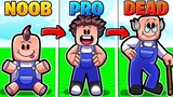 ROBLOX NOOB TO PRO TO DEATH! *Grow old Simulator*