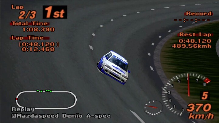 Gran Turimo 2 - Project A-Spec Mod - Mazdaspeed Demio do Chuck Norris