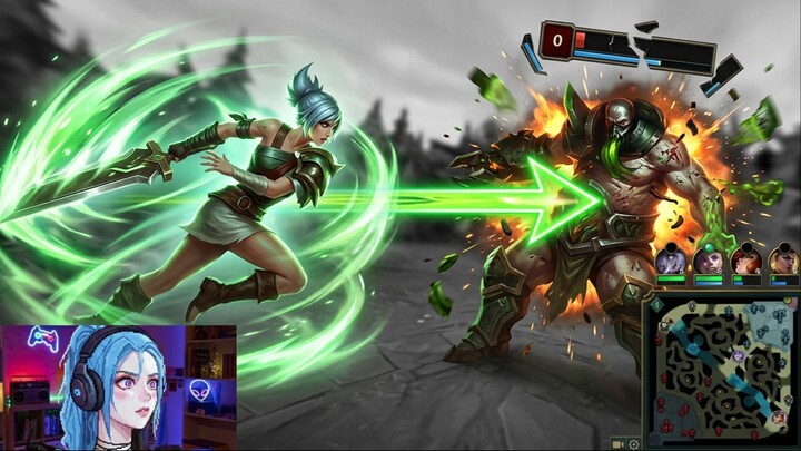 League of Legends - RIVEN DESTROZANDO A UN URGOT SATISFACTORIAMENTE