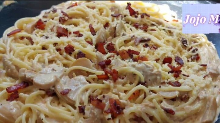 Super Creamy TUNA CARBONARA.