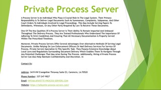 Private Process Server