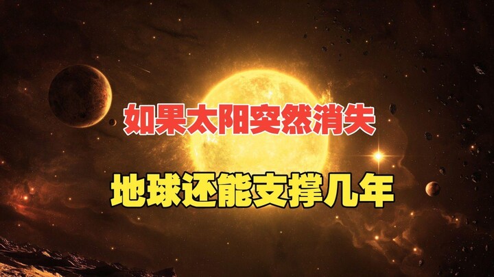 If the Sun suddenly disappeared, how many years could Earth still endure? #Science #Astronomy
