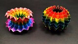 Bola ajaib pelangi origami yang dapat diremas dan dibalik sesuka hati, orang dewasa dan anak-anak su