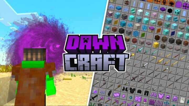 ADDON FANTASY DAWN CRAFT DI MCPE!! 200+ New item, New Biome, New Mobs!!