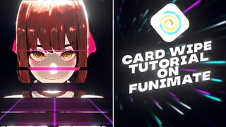 Card Flip Transition | Funimate Tutorial | card wipe