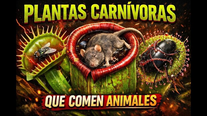 🌿 Plantas carnívoras REALES que no parecen plantas