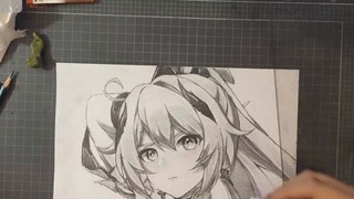 [Hand-painted] 200 minutes to draw Qiyana (the Herrscher of Fire Flame)! Inheritance of Fire Flame, 