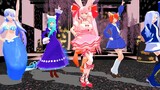 【MMD di gi charat】うさだ・りんな・みけ・うさだあかり・憂鈴・アクアでgravity＝reality