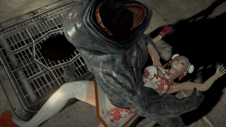 Resident Evil 6】 Cheongsam sutra putih Niang Sui Naiguo yang menyelinap masuk secara diam-diam tetap