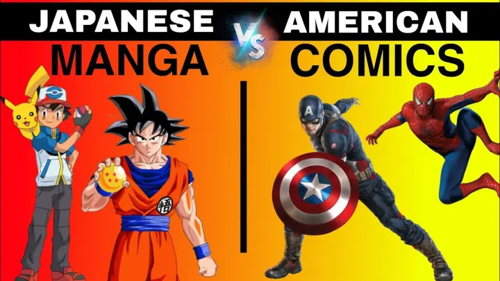 Manga Vs Comics | What is Difference between Japanese Manga and American Comics | Manga Vs DC/Marvel