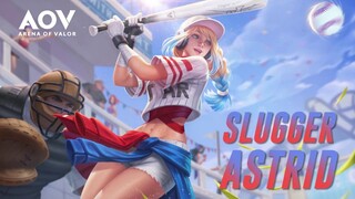 Slugger Astrid - Skin Spotlight Garena AOV ( Arena of Valor )