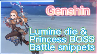 Lumine die & Princess BOSS Battle snippets