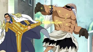 Kizaru attacked the pirates on Sabaody Island and overthrew the entire Yarukiman Mangrove||ONE PIECE