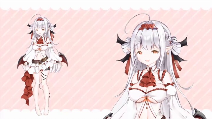 [Màn hình mô hình Live2D] Tóc trắng ♡ Đồng tử đỏ ♡ Chân trần ♡ Da đen ♡ Ma cà rồng ♡ Loli hợp pháp