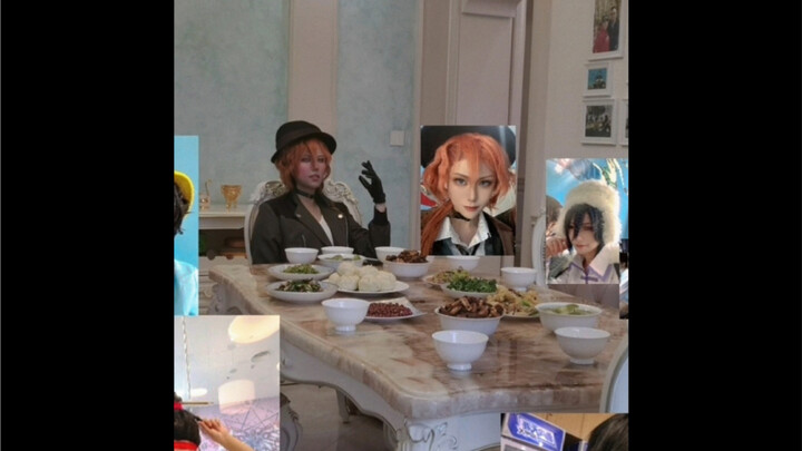 【离谱事件！】当中也先生说要大家一起云吃饭…