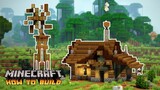 Minecraft How to Build Medieval Farmhouse