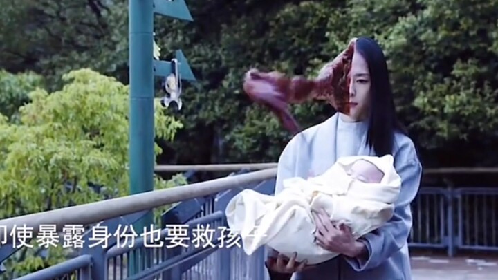 Women are naturally weak, but become strong when they become mothers. So touching—I’m already crying