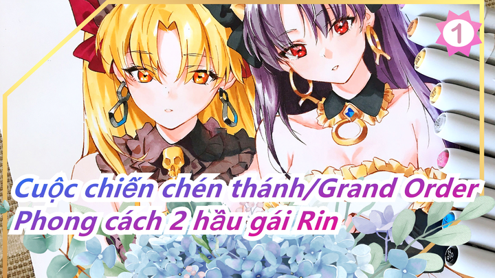 [Cuộc chiến chén thánh/Grand Order] Vẽ các anh linh, phần phong cách 2 hầu gái Rin_1