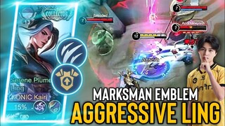 LING MARKSMAN EMBLEM | AGGRESSIVE GAMEPLAY