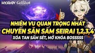 Genshin Impact FULL Nhiệm Vụ Chuyến Săn Sấm Seirai | Xóa Tan Sấm Sét & Mở Khóa BOSS Thực Thể Sấm Sét