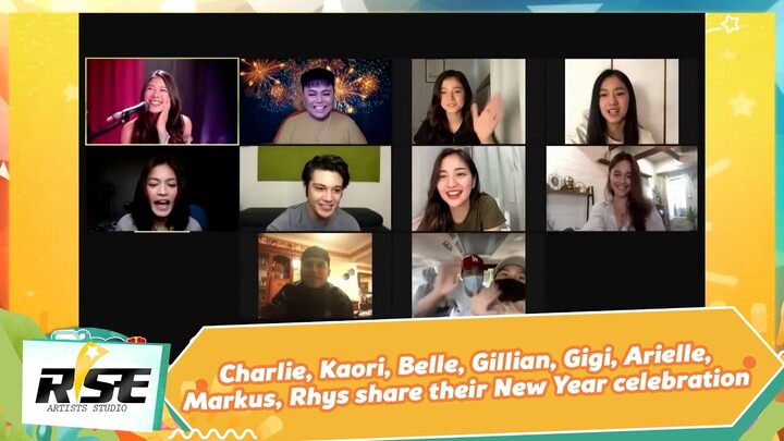 Charlie, Kaori, Belle, Gillian, Gigi, Arielle, Markus, Rhys share their New Year celebration