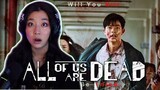 lil scared korean girl watches ALL OF US ARE DEAD!! **Commentary/Reaction**