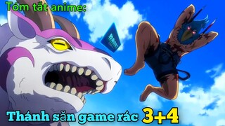 Tóm tắt anime: thợ săn game rác thách thức game thần thánh 3+4 |review anime |Queen sama.