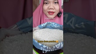 DYMA |ASMR RAW RICE EATING |Makan Beras | asmrrawriceeating| #asmrsounds  #asmr #shorts #mukbang