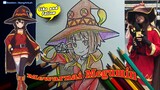 Mewarnai gambar dari Megumin