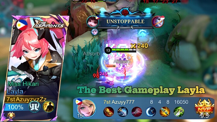 Tips & Trick Using Layla | The Best Gameplay Layla, Best Build and Emblem Layla 👌
