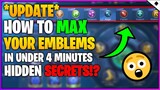 *NEW* HOW TO MAX EMBLEMS FAST IN MOBILE LEGENDS 2020! | MLBB