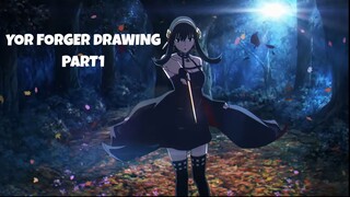 Yor Forger drawing part1