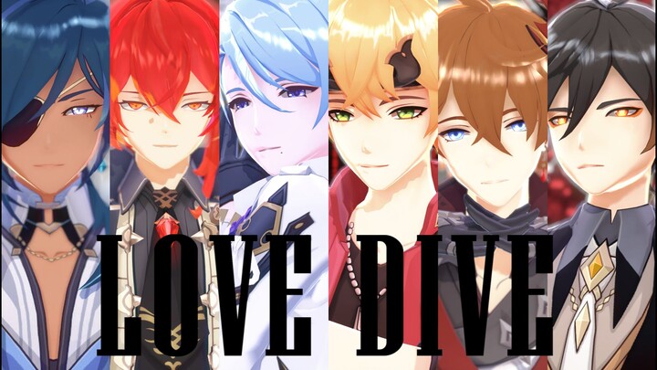 [Genshin Impact] Tahan nafasmu dan jatuh cinta‖ LOVE DIVE‖ [MMD]