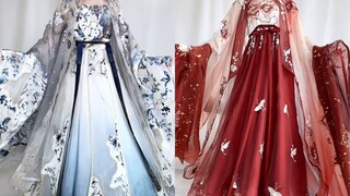 Bạn thích váy dài đến eo hay váy hezi? Trong hai bộ trang phục truyền thống Trung Hoa theo phong các