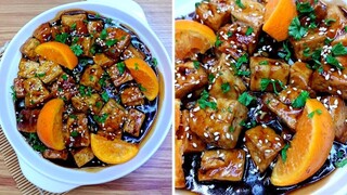 DELICIOUS TOFU RECIPE / ORANGE TOFU RECIPE /  CHUBBYTITA