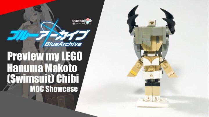 Preview my LEGO Blue Archive Hanuma Makoto (Swimsuit) Chibi | Somchai Ud