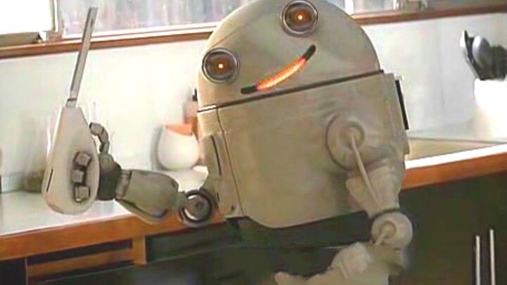 After getting drenched in the rain, the robot malfunctioned and turned the naughty kid into dinner—w