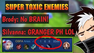 AkoBida GRANGER MEETS SUPER TRASHTALKER ENEMIES AND A CARRY THAT NEEDS TO BE CARRY - BEST BUILD MLBB