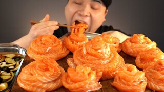 [Mukbang TV] - Mì cá hồi | ASRM