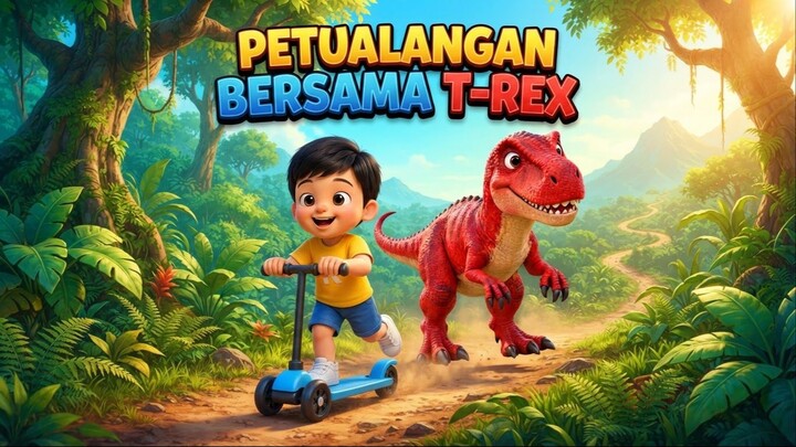 Petualangan Bersama T-rex | Lagu Anak Dinosaurus 🦖