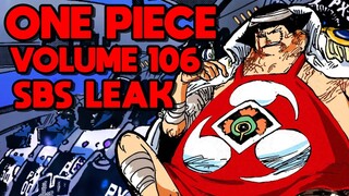 SOME NEW INFO?! | One Piece Volume 106 SBS