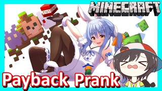 【Hololive】Pekora: Payback Prank On Subaru ft. Aqua【Minecraft】【Eng Sub】