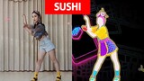" Just Dance" Sushi Extreme Edition - การเต้นรำของสาว Takeaway! หยุดวิ่งบนถนน