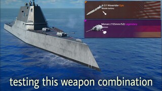 Modern Warships: Testing this 2 new weapon X-51 Waverider missile and Monarc cannon. [HDR GRAPHICS]