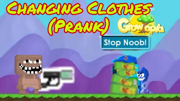 Growtopia Changing Your Clothes to noob (Prank)